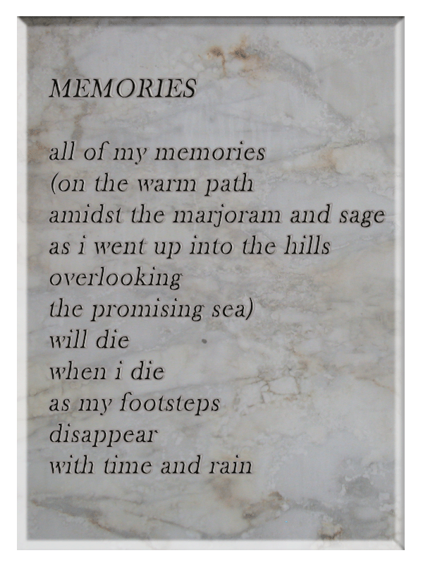 Memories poem